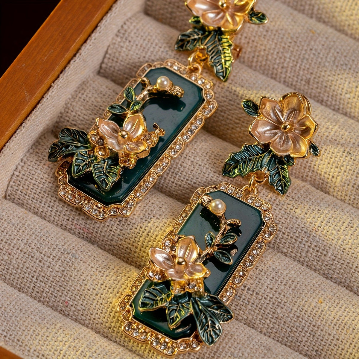 Elegant Floral Drop Earrings