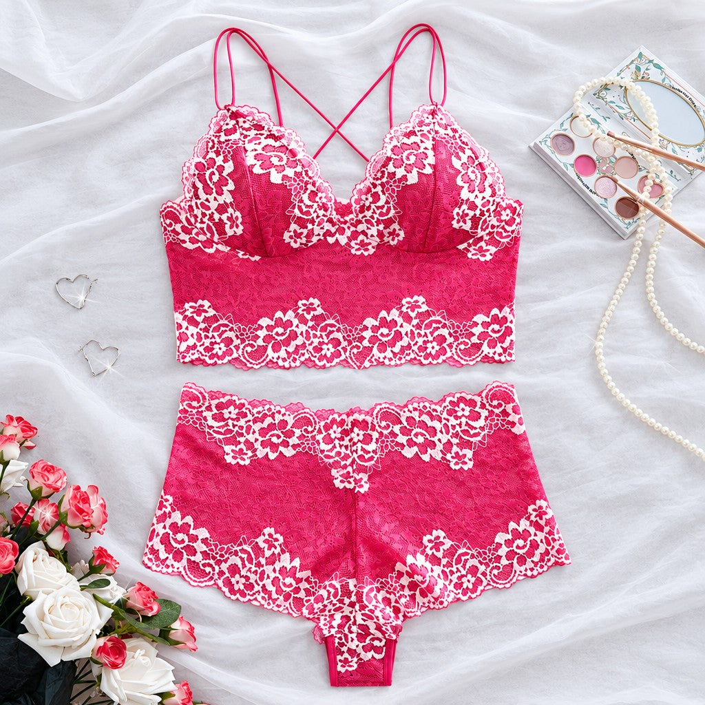 Floral Lace Lingerie Set