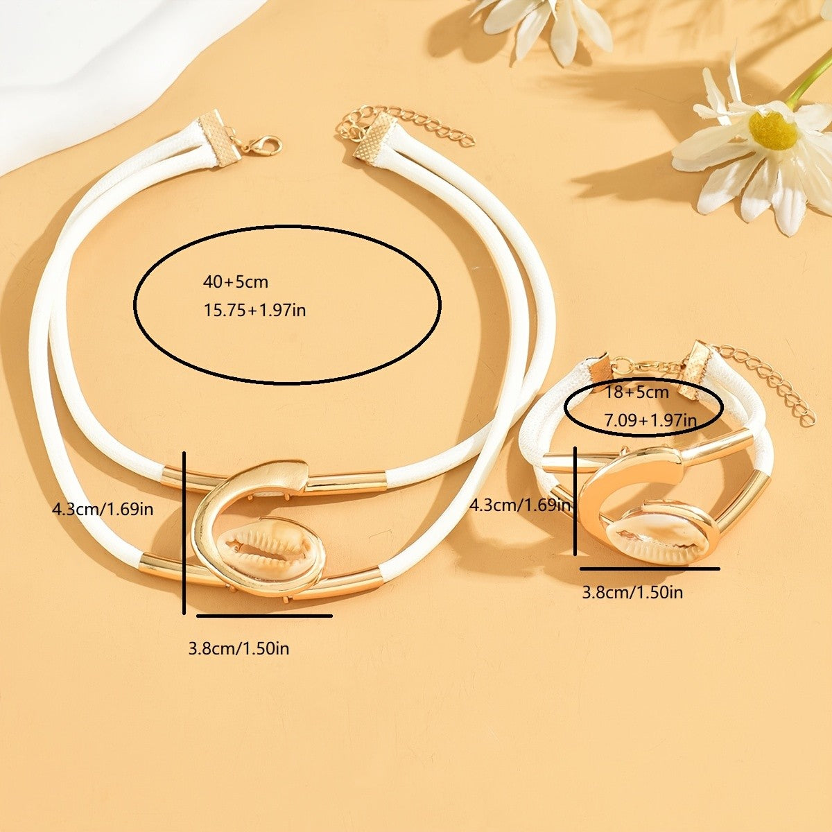 2PC Boho Shell Jewelry Set