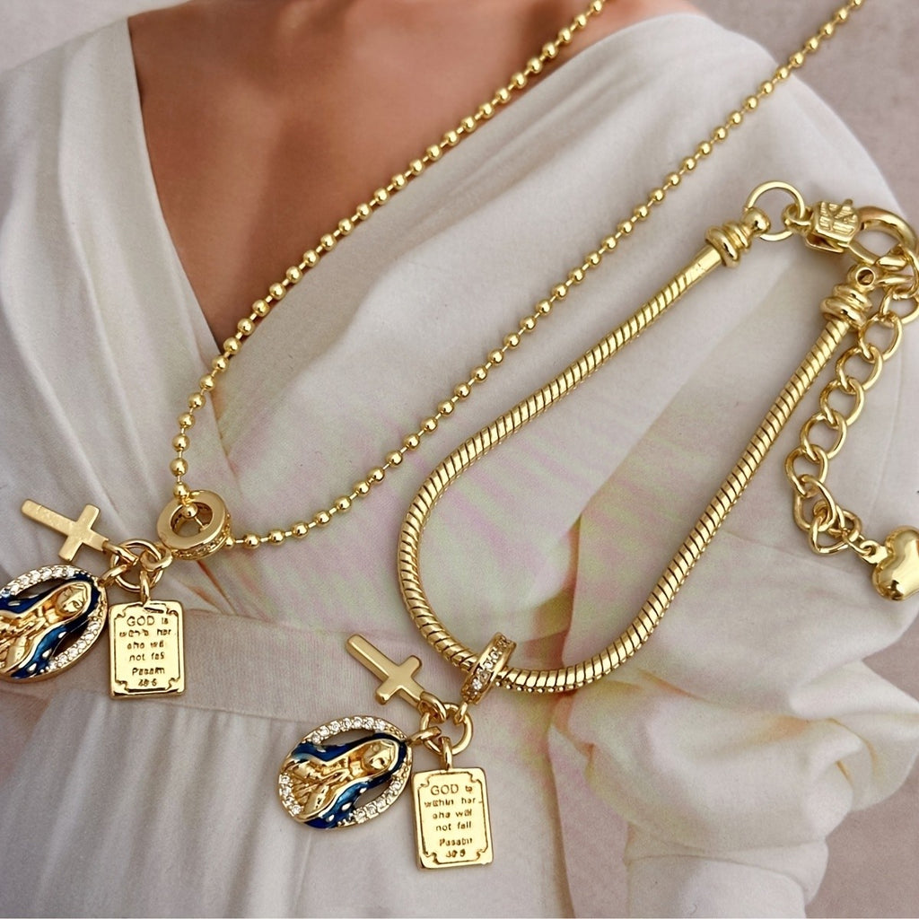 18k Elegant Faith Jewelry Set