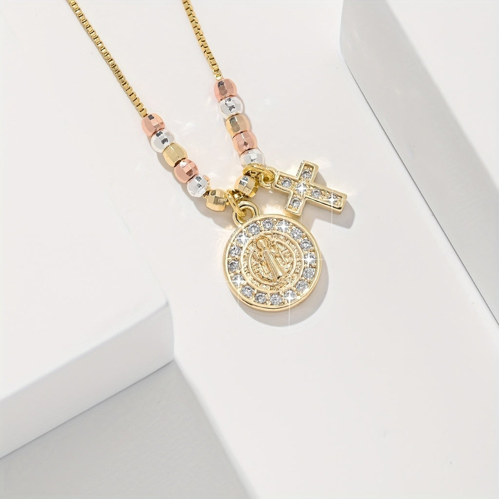 14k Vintage Cross Necklace
