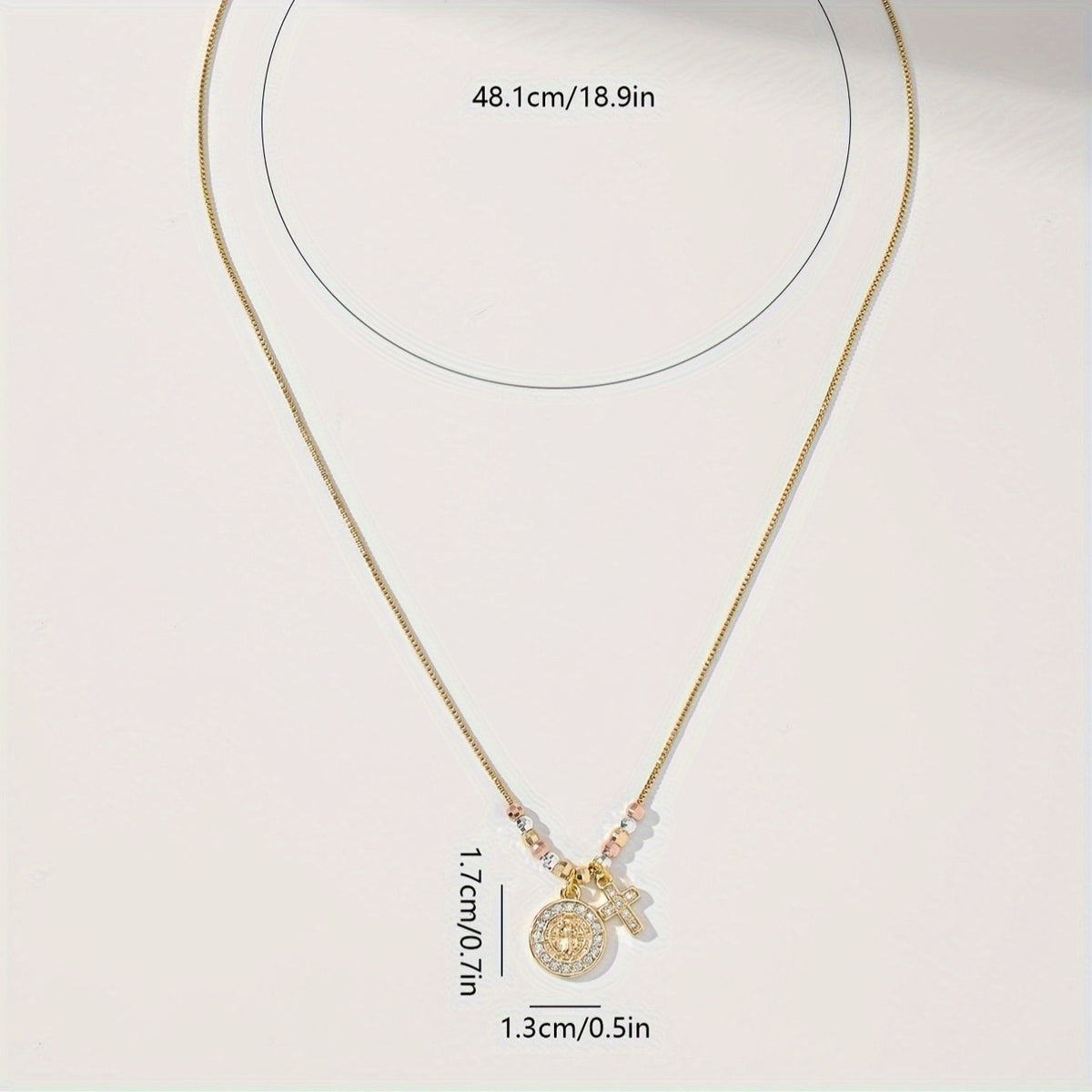 14k Vintage Cross Necklace