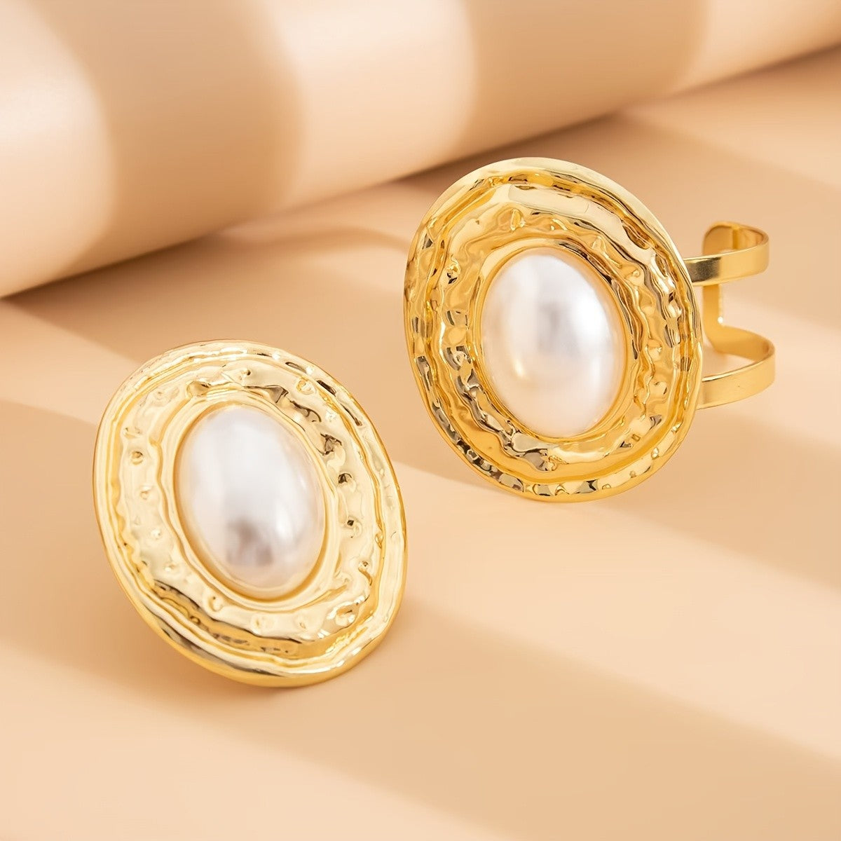 14k Vintage Pearl Jewelry Set