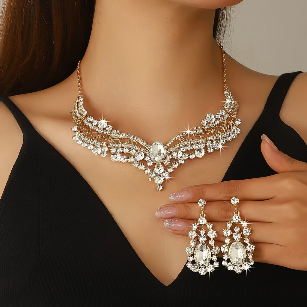Vintage Crystal Jewelry Set