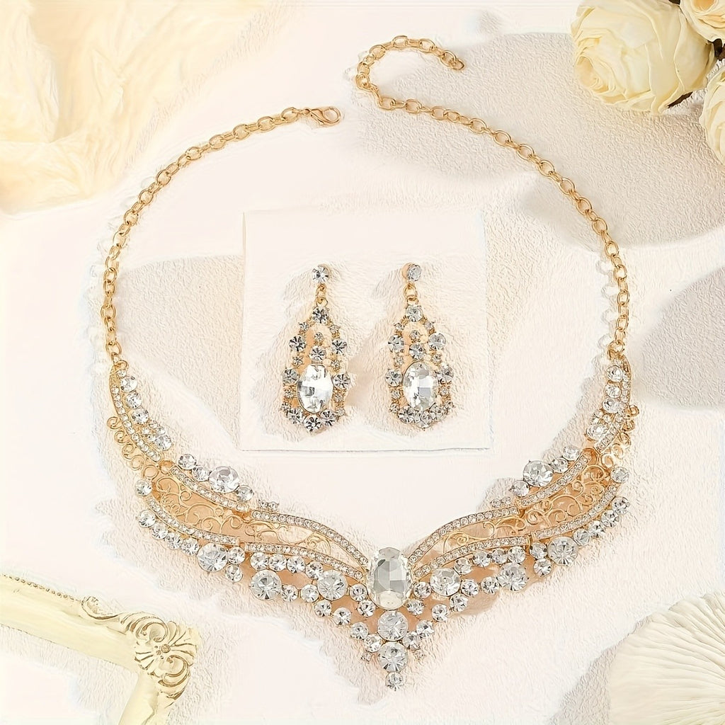 Vintage Crystal Jewelry Set