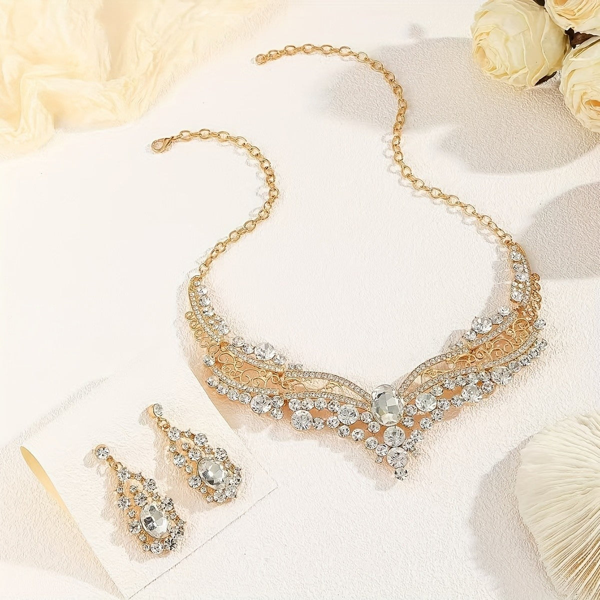 Vintage Crystal Jewelry Set
