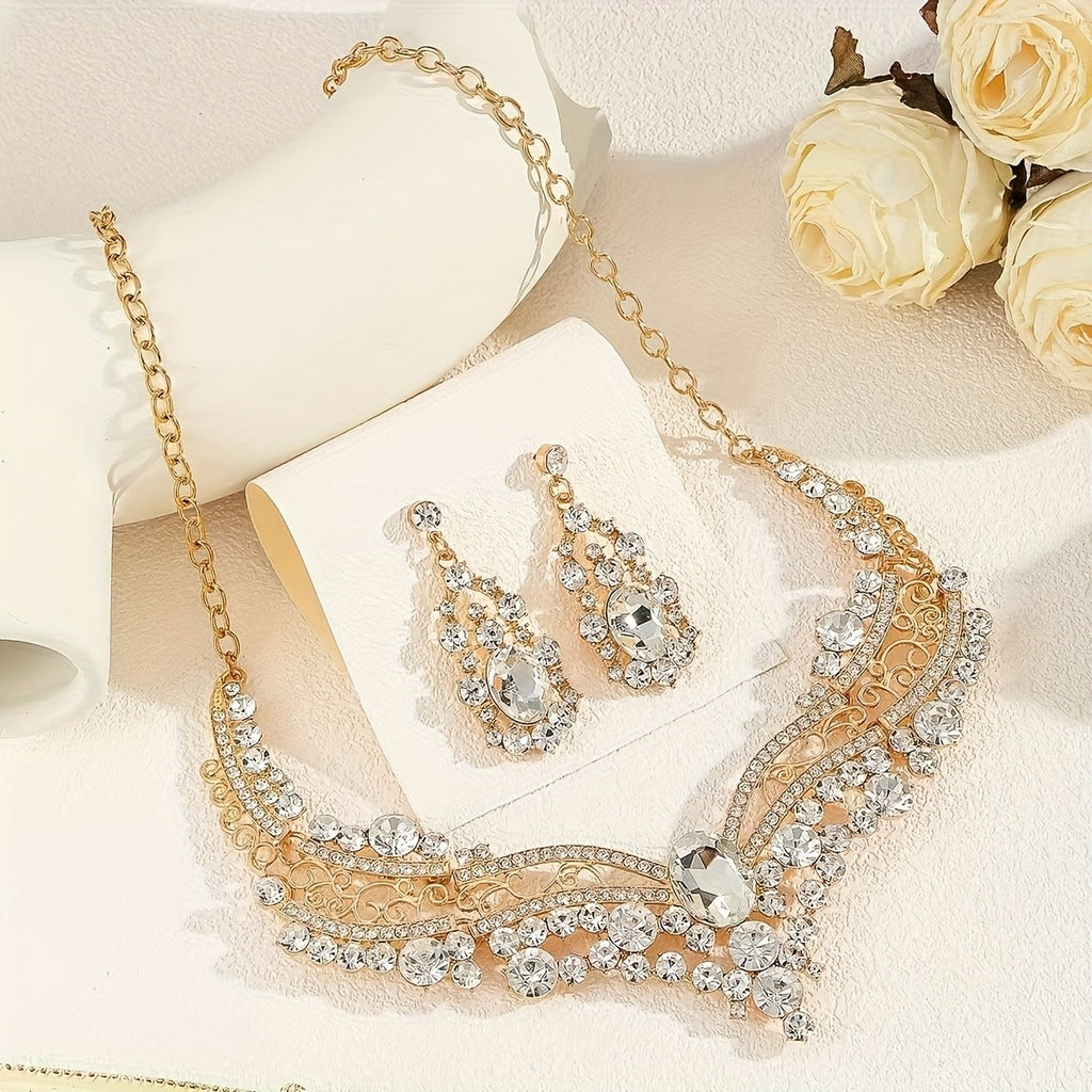 Vintage Crystal Jewelry Set