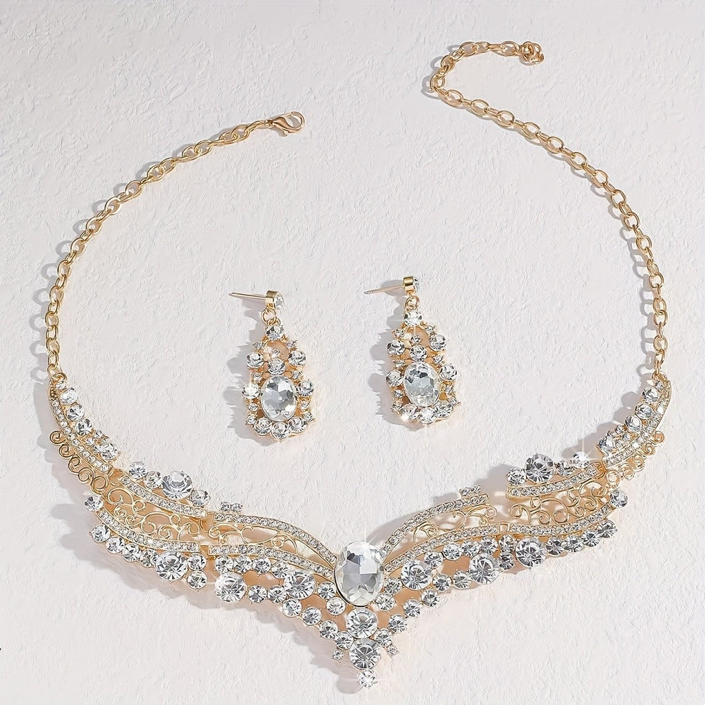 Vintage Crystal Jewelry Set