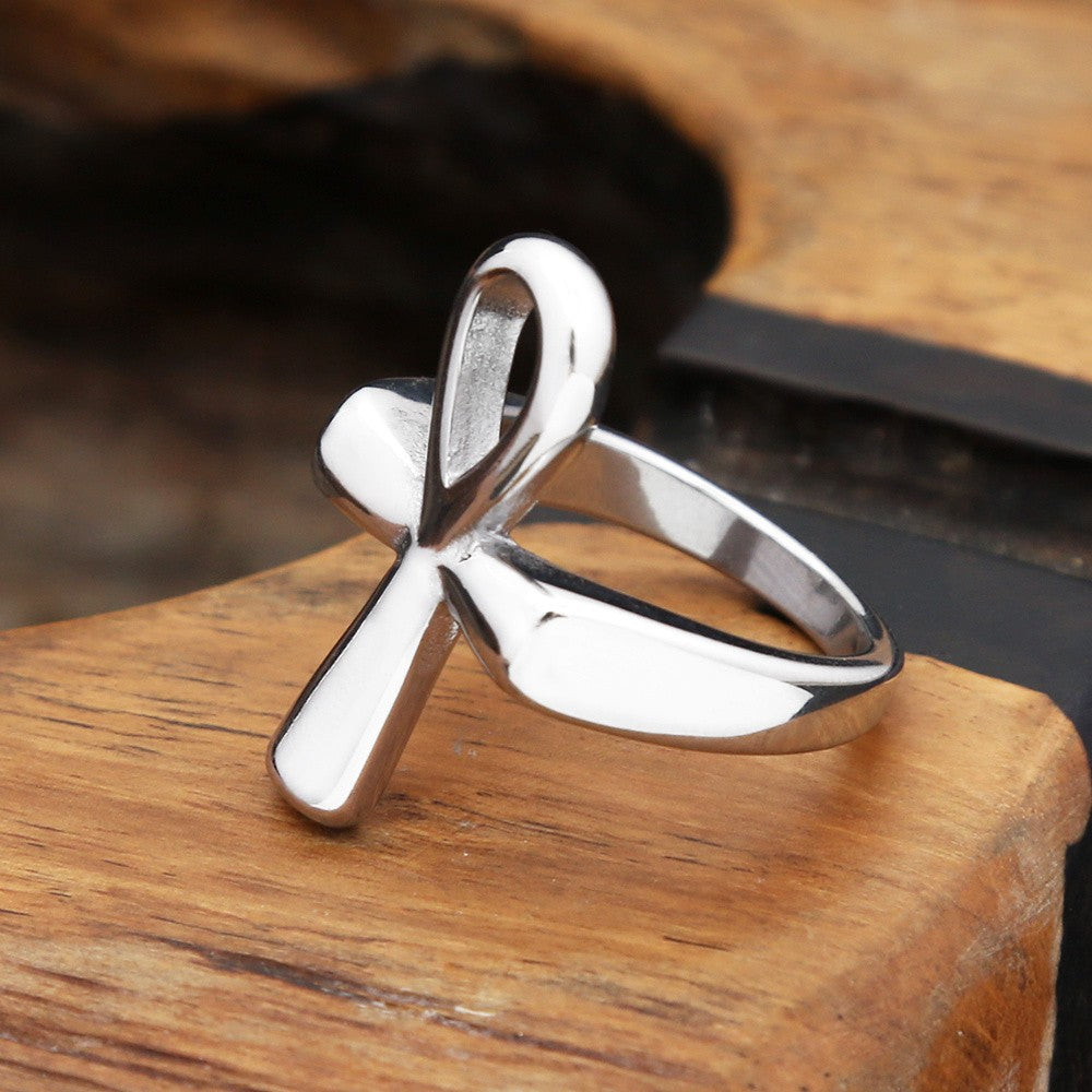 Minimal Ankh Cross Ring