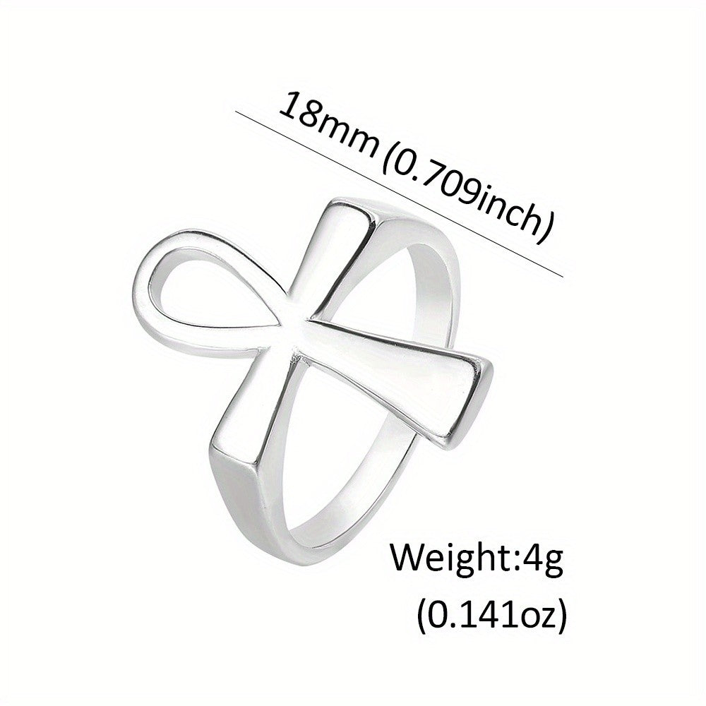 Minimal Ankh Cross Ring