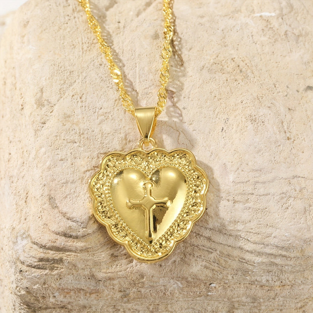 Vintage Heart Pendant Necklace