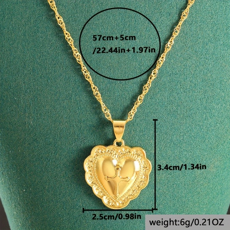 Vintage Heart Pendant Necklace
