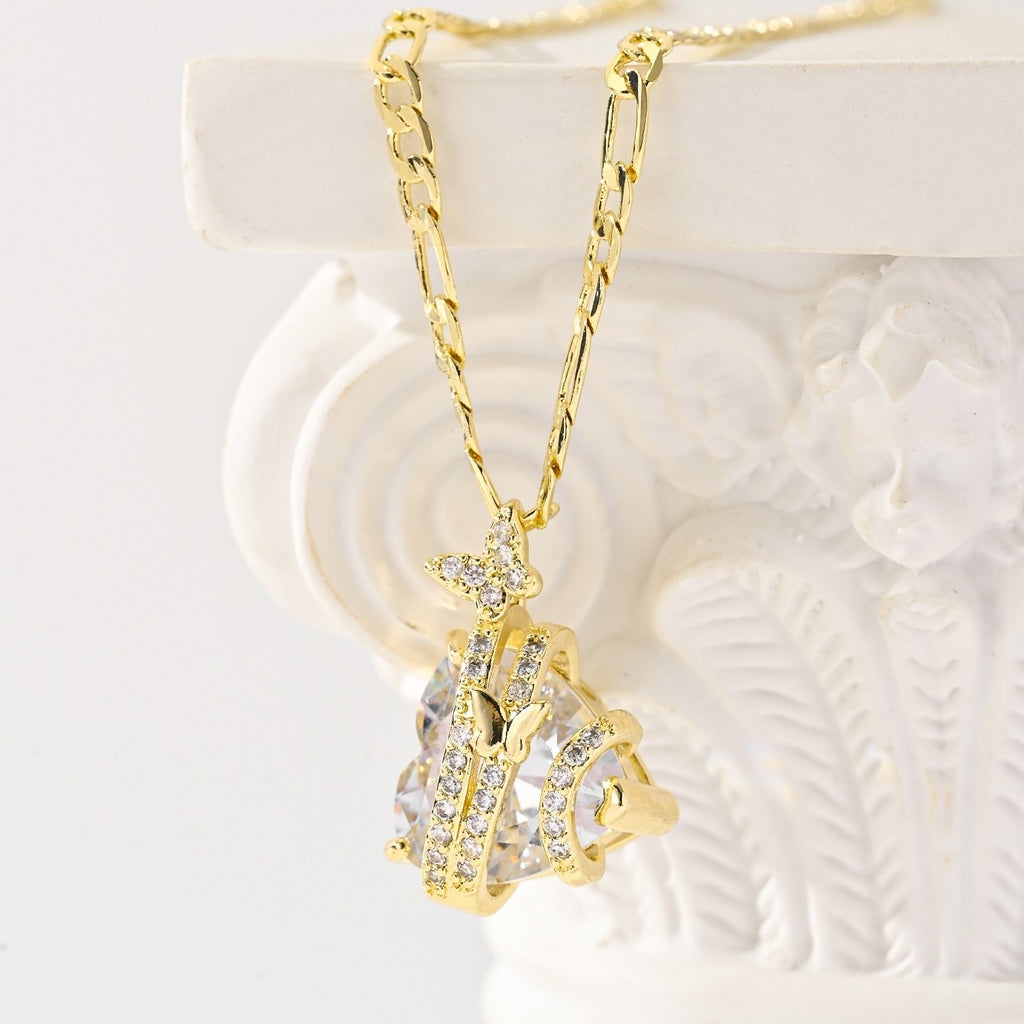 14k Elegant Heart Necklace