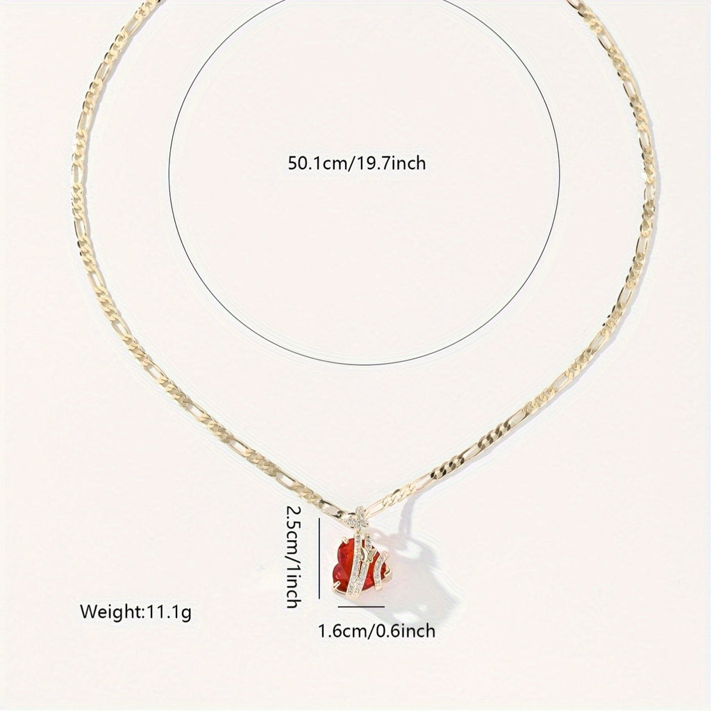 14k Elegant Heart Necklace