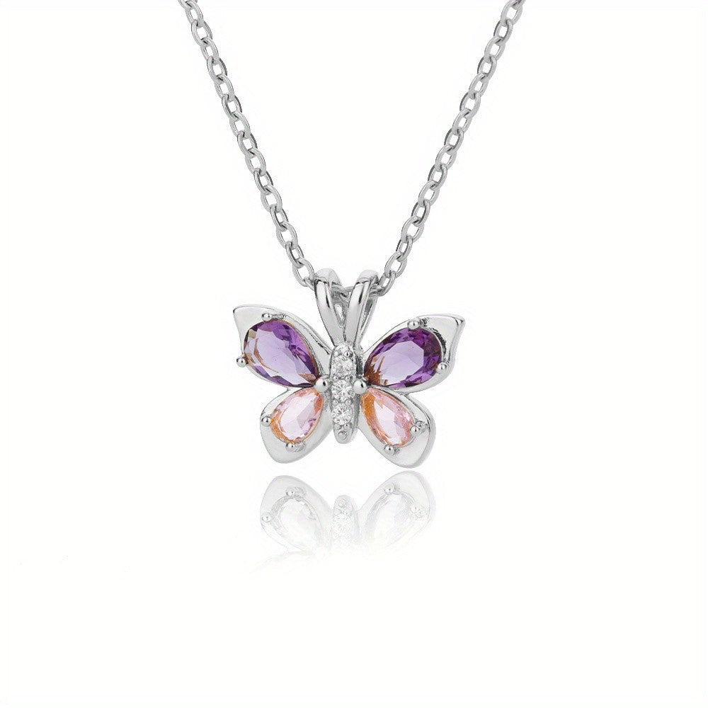 18k Elegant Butterfly Necklace