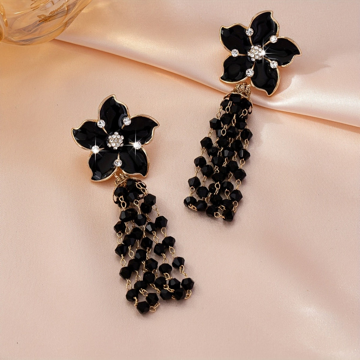 Elegant Flower Drop Earrings