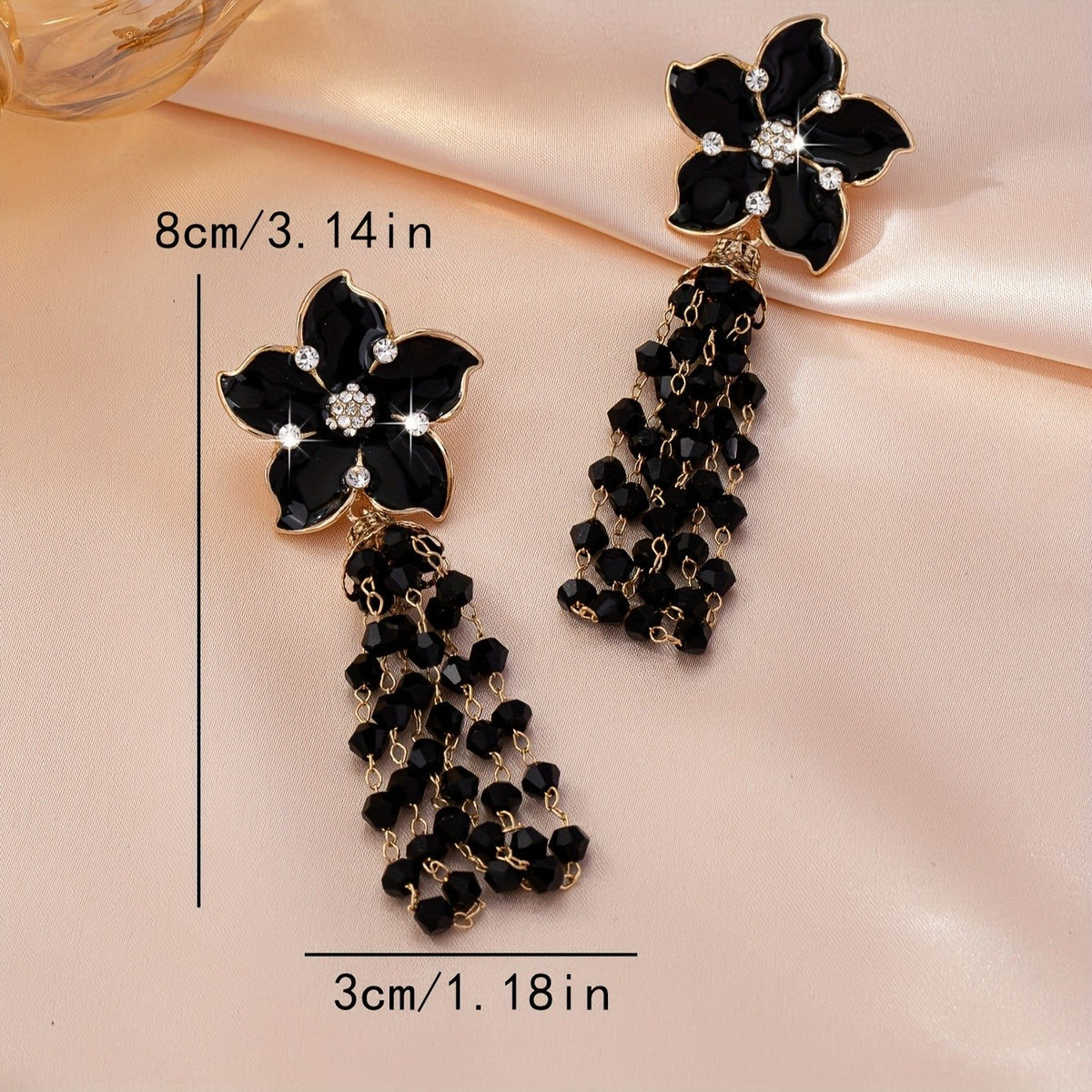 Elegant Flower Drop Earrings