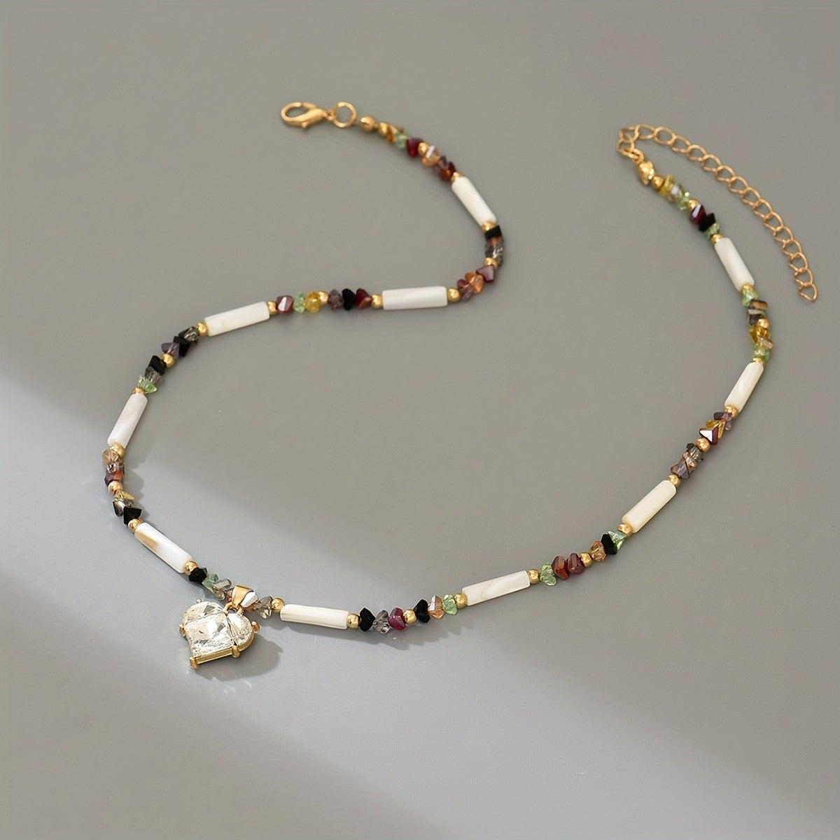 Elegant Boho Heart Necklace