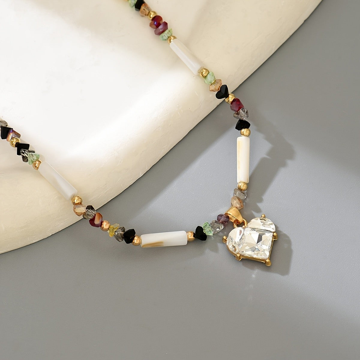 Elegant Boho Heart Necklace
