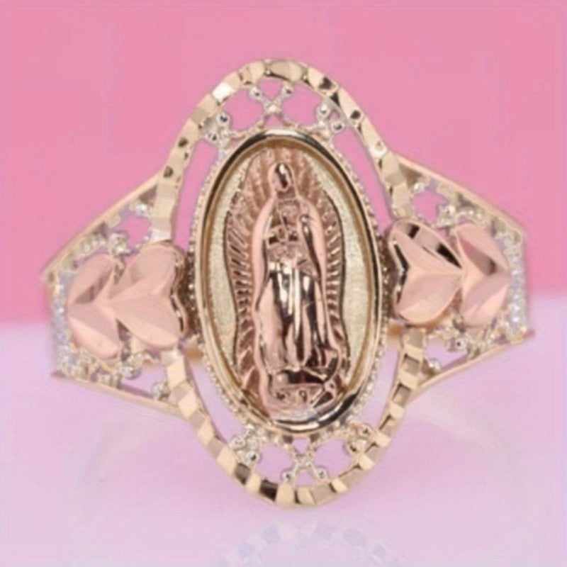 18k Vintage Virgin Mary Ring