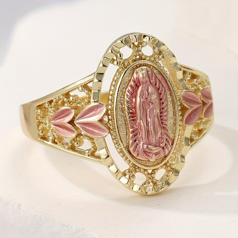 18k Vintage Virgin Mary Ring