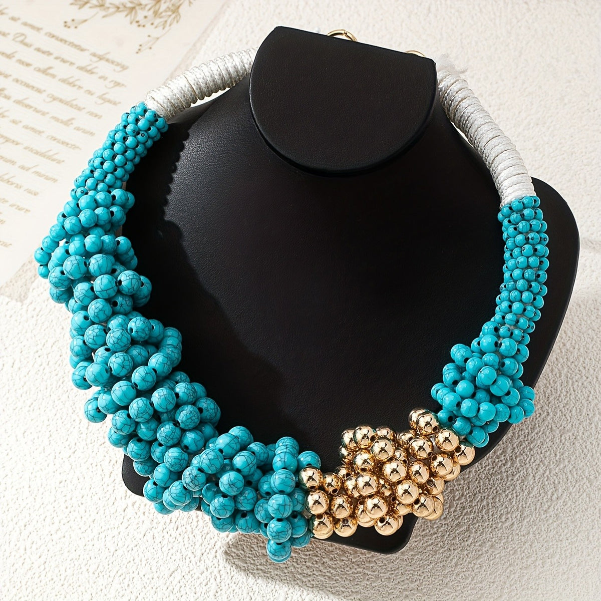 Boho Stone Beaded Necklace