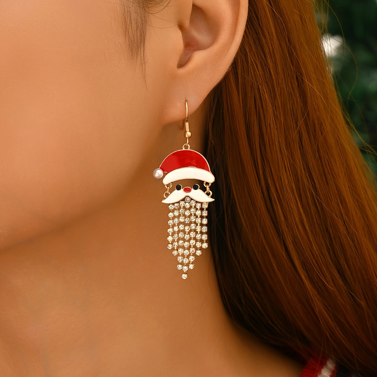 Cute Santa Drop Earrings