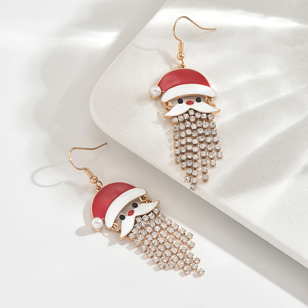 Cute Santa Drop Earrings