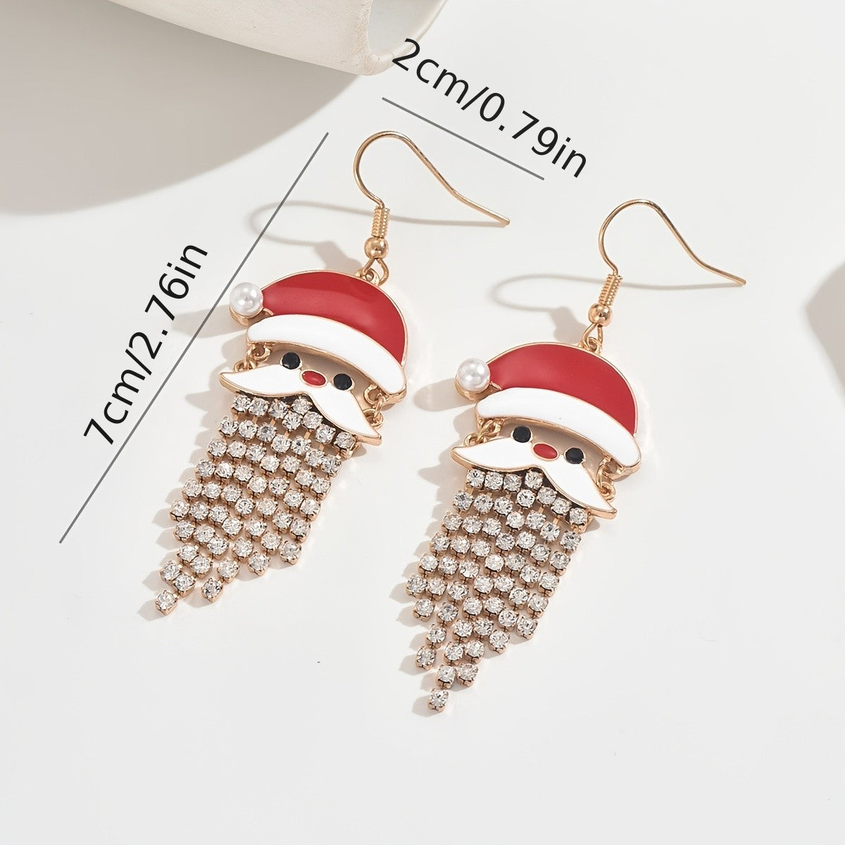 Cute Santa Drop Earrings