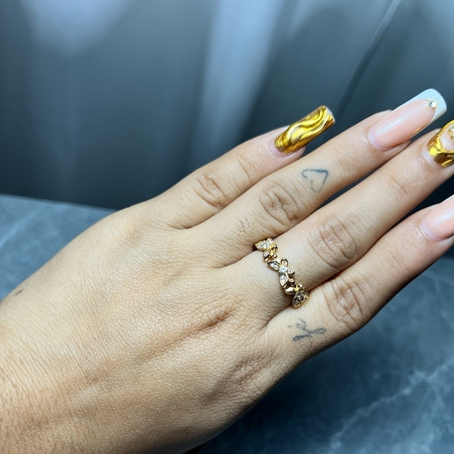 18k Elegant Butterfly Ring