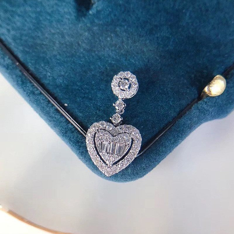 Elegant Heart Drop Necklace