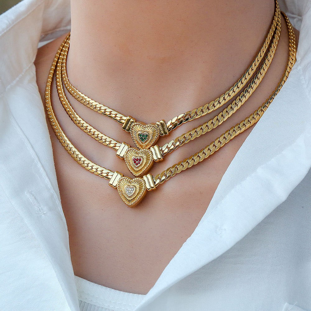 18k Heart Pendant Necklace