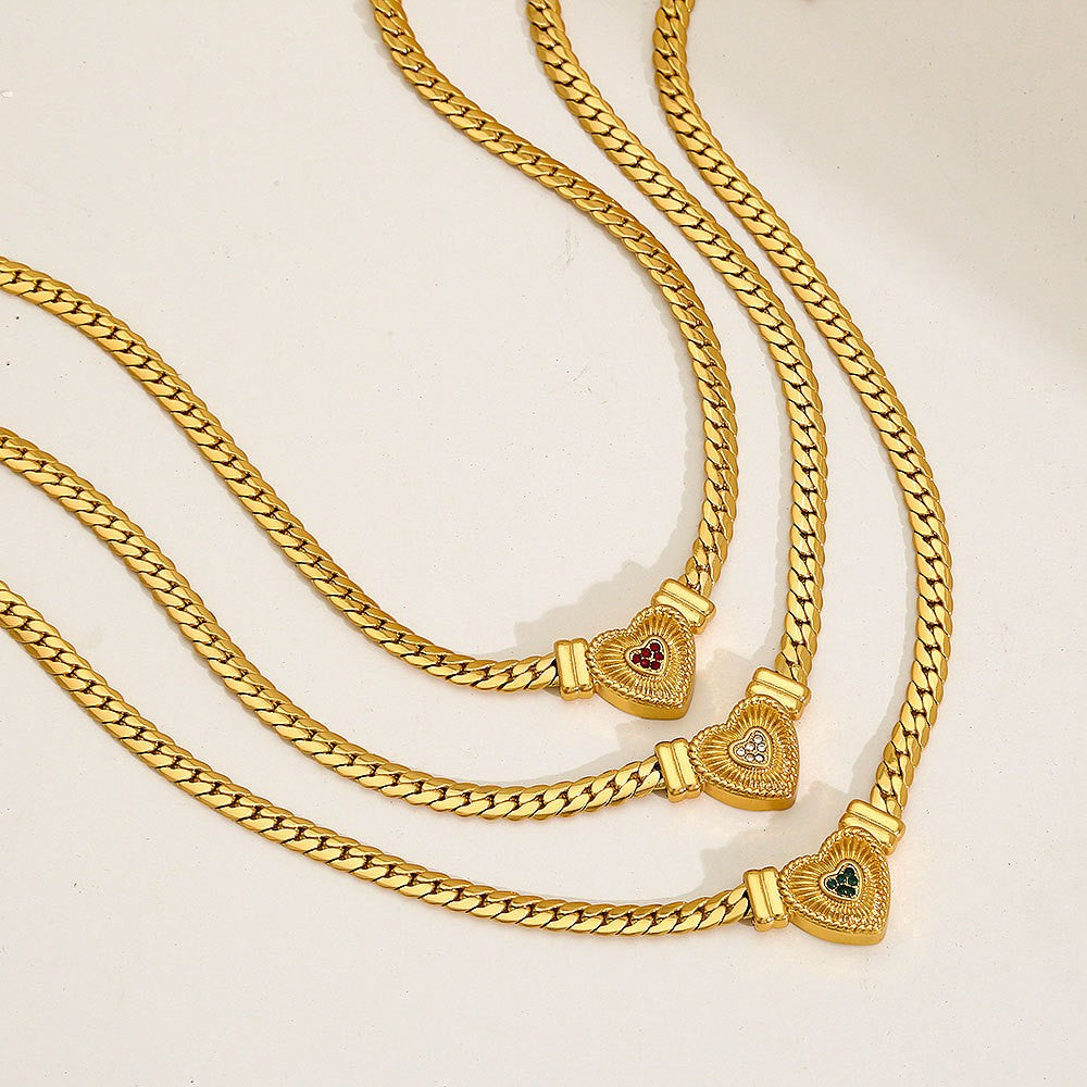 18k Heart Pendant Necklace