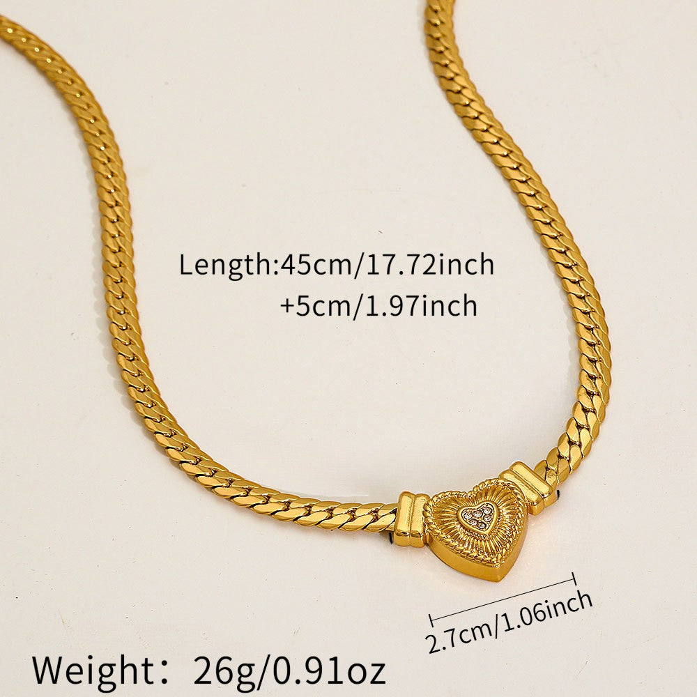 18k Heart Pendant Necklace