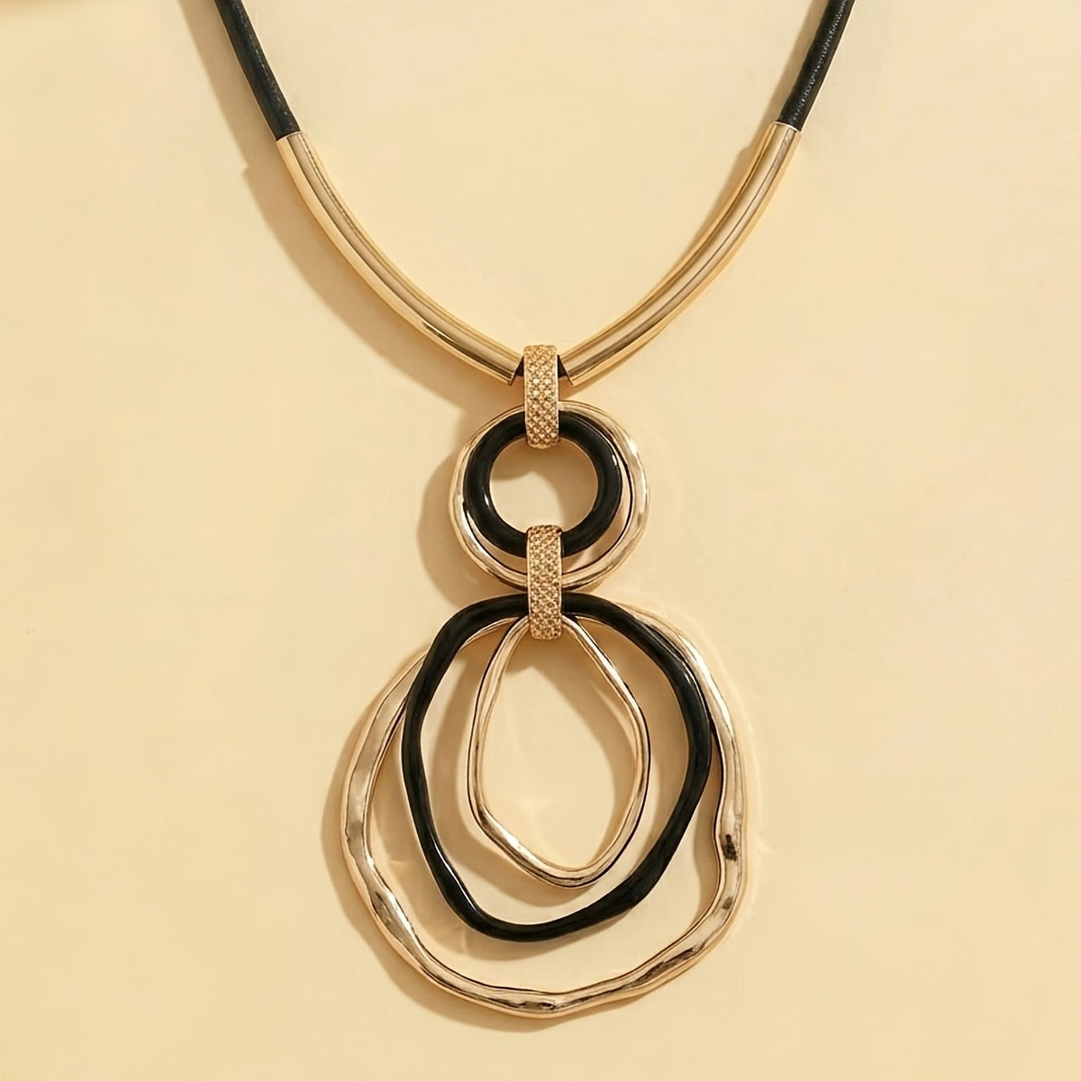 Vintage Geometric Link Necklace