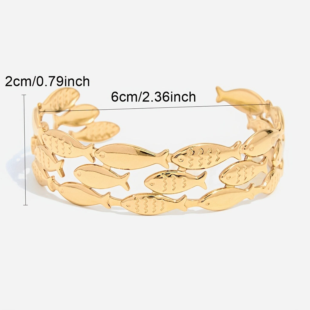 18k Vintage Fish Bracelet
