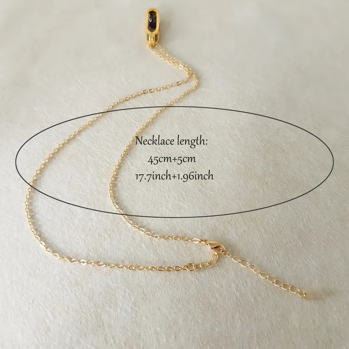 14k Vintage Stone Bar Necklace