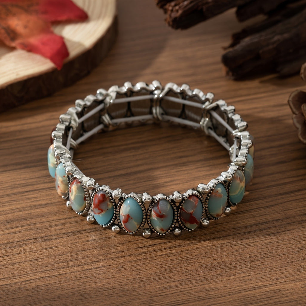 Vintage Turquoise Marquise Bracelet