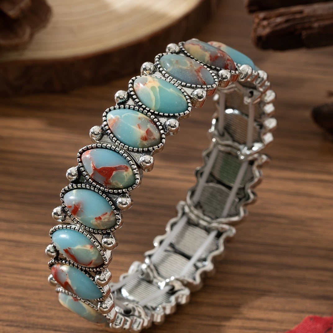 Vintage Turquoise Marquise Bracelet