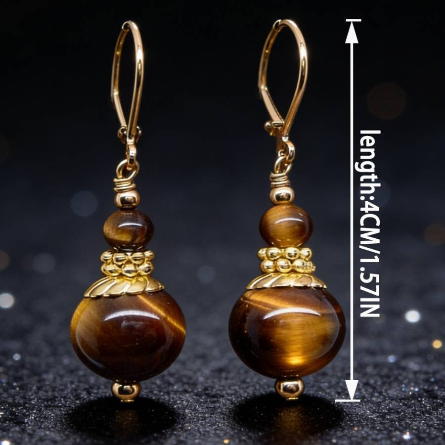 Vintage Stone Drop Earrings