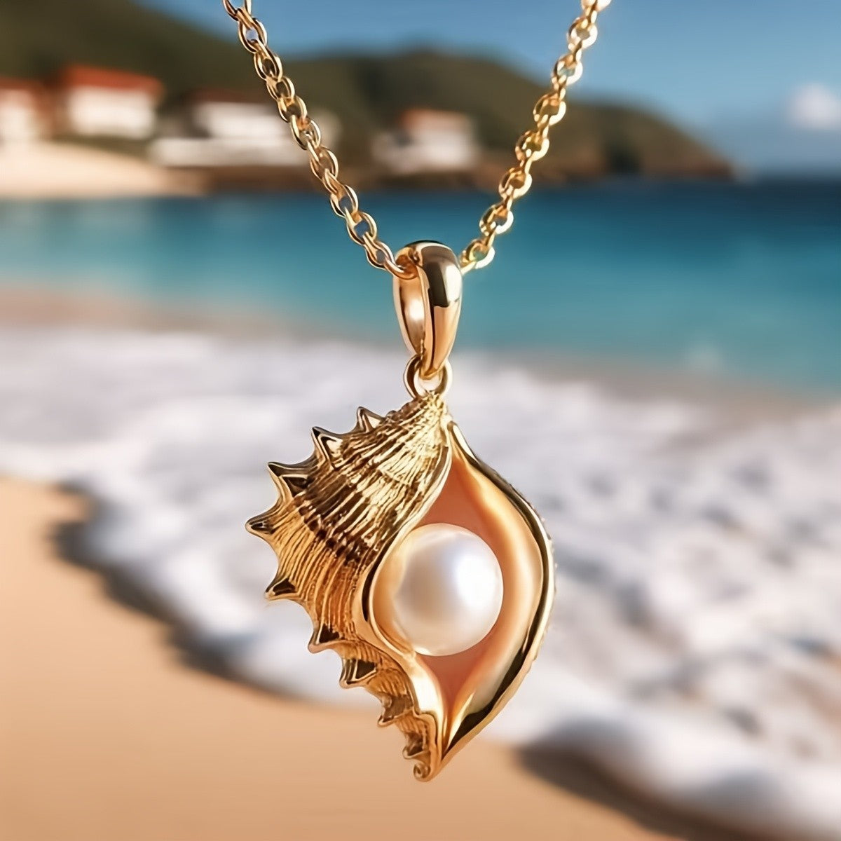 Elegant Conch Shell Necklace