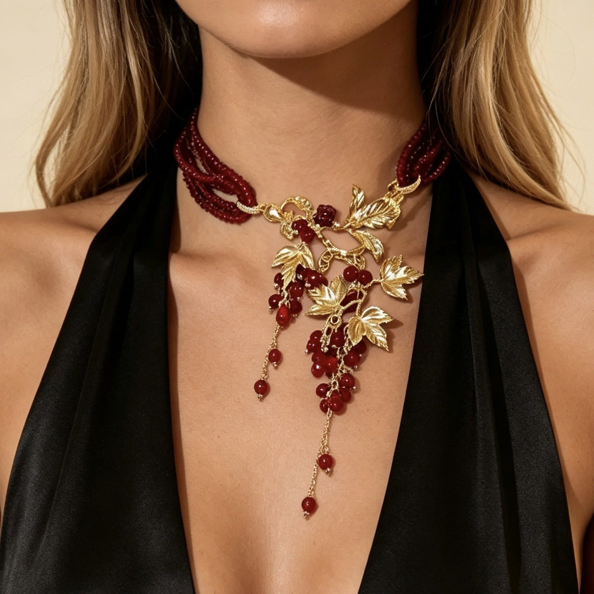 Elegant Grape Vine Necklace