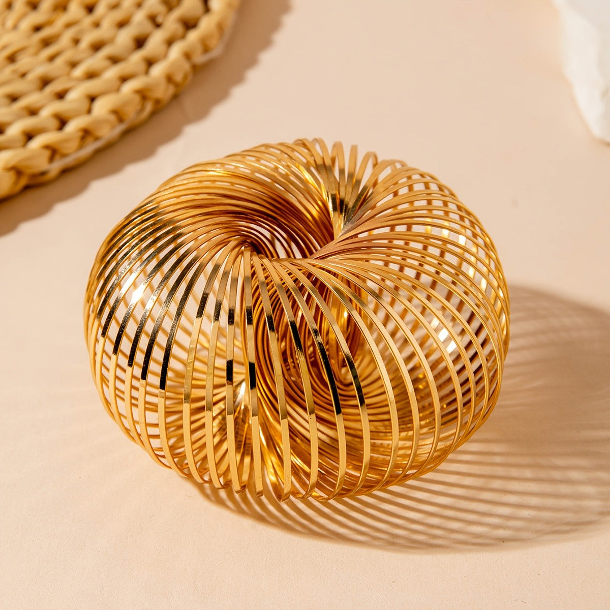 18k Geometric Woven Bracelet