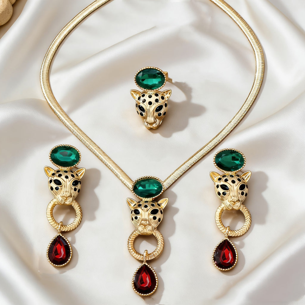 18k Boho Cheetah Jewelry Set