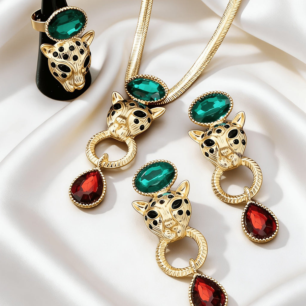 18k Boho Cheetah Jewelry Set
