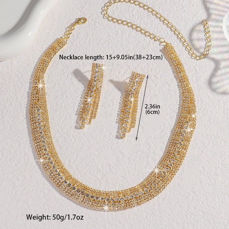Elegant Multi-Row Choker Necklace