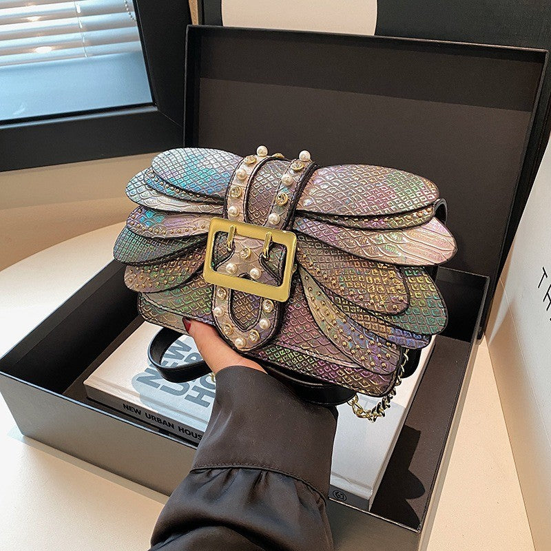 Iridescent Butterfly Crossbody Bag