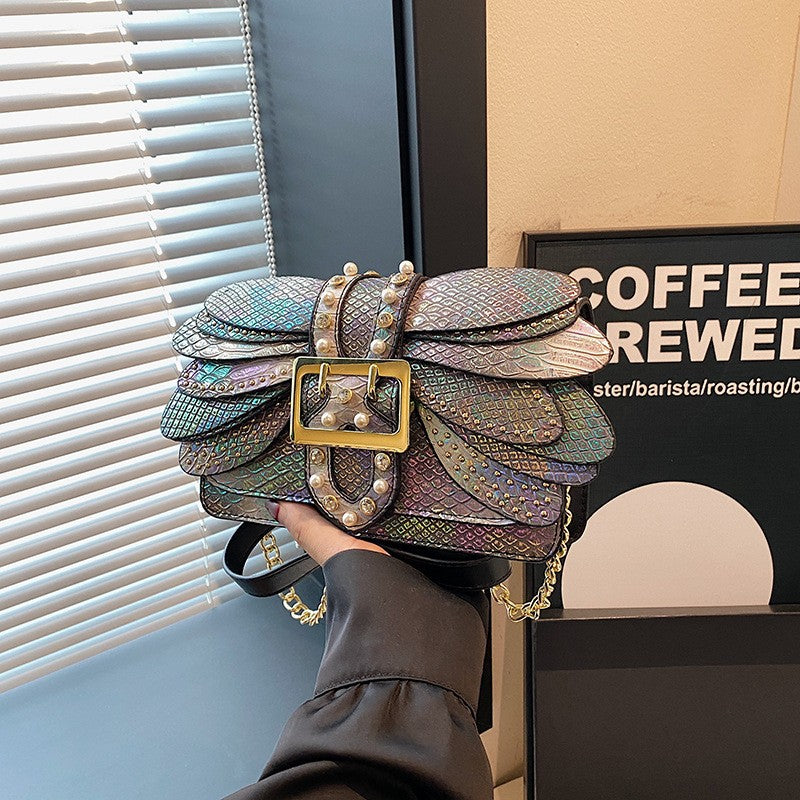 Iridescent Butterfly Crossbody Bag