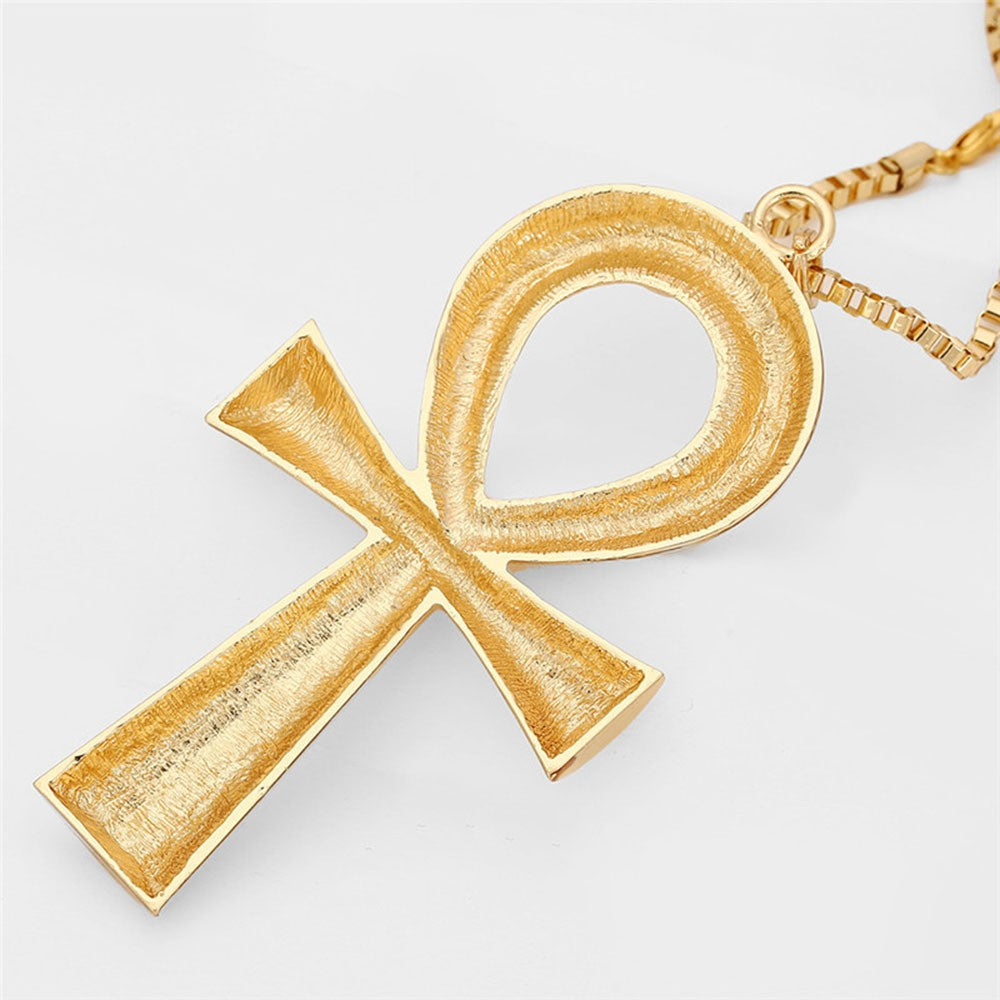 18k Egyptian Ankh Necklace