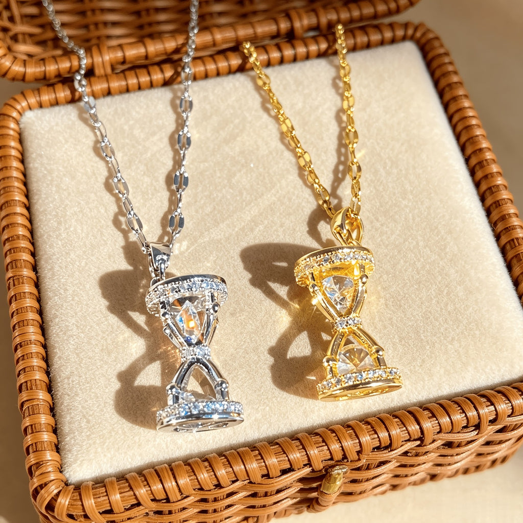 18k Elegant Hourglass Necklace